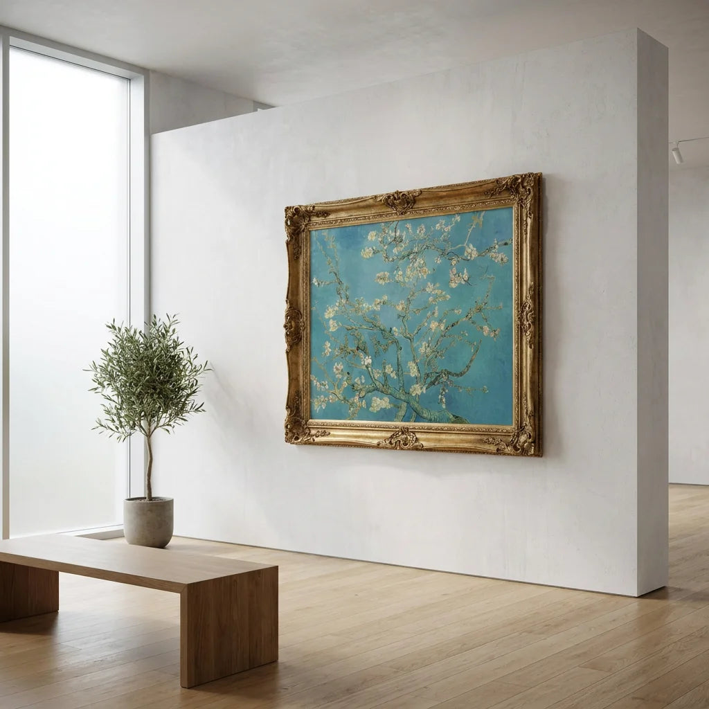 Vincent Van Gogh: Almond Blossom - Impressionist Floral Canvas Art | Museum-Quality Canvas Art Reproduction for Home Decor