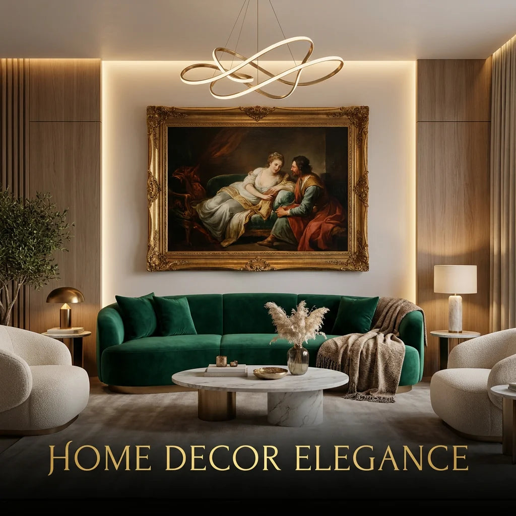 Luxury Living Room Home Decor Hero Banner