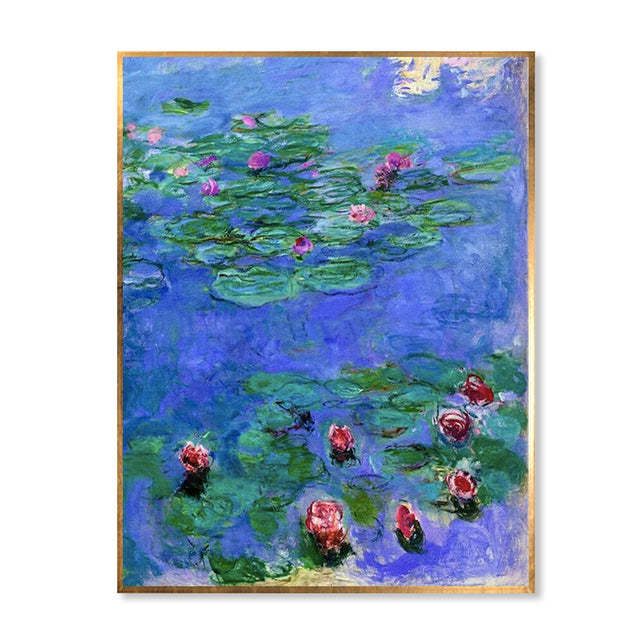 Claude Monet: Water Lilies - Impressionist Giclé”Ÿçµœ Canvas Reproduction | Museum-Quality Canvas Art Reproduction for Home Decor