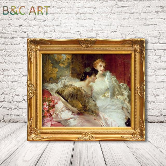 Antique Gold Baroque Ornate Picture Frame - Hand-Gilded Luxury for Oil Paintings | Museum-Quality Canvas Art Reproduction for Home Decor